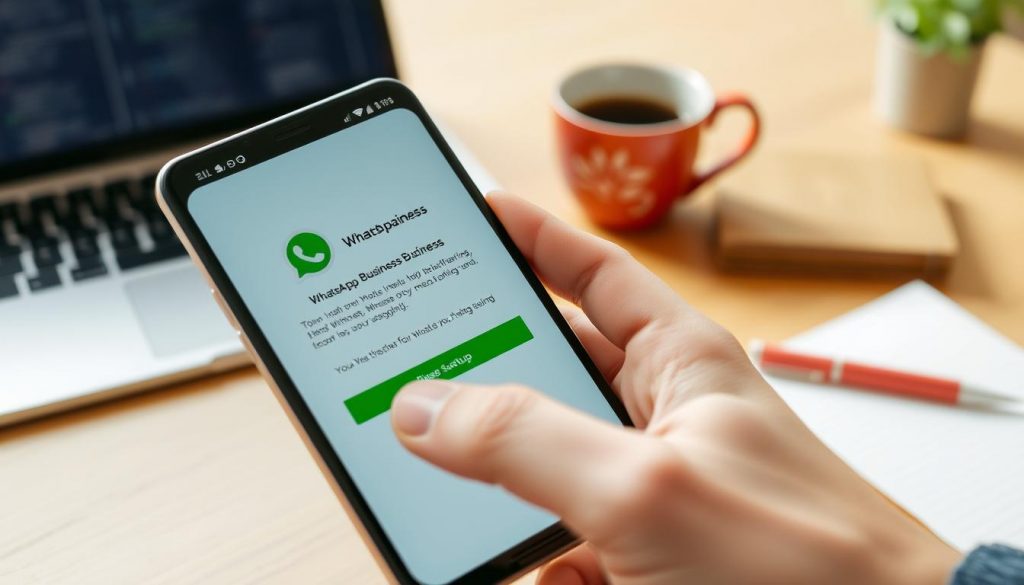 WhatsApp business account setup process