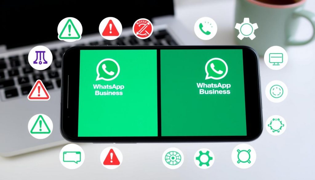 troubleshooting dual WhatsApp accounts
