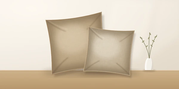 Linen Cushion Set, Sand