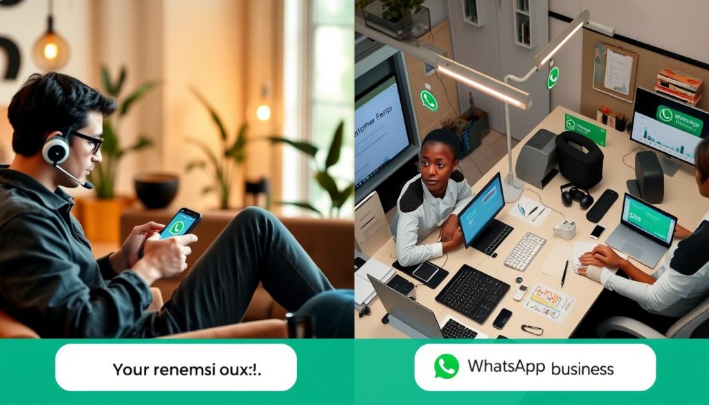 customer support options for whatsapp vs whatsapp business