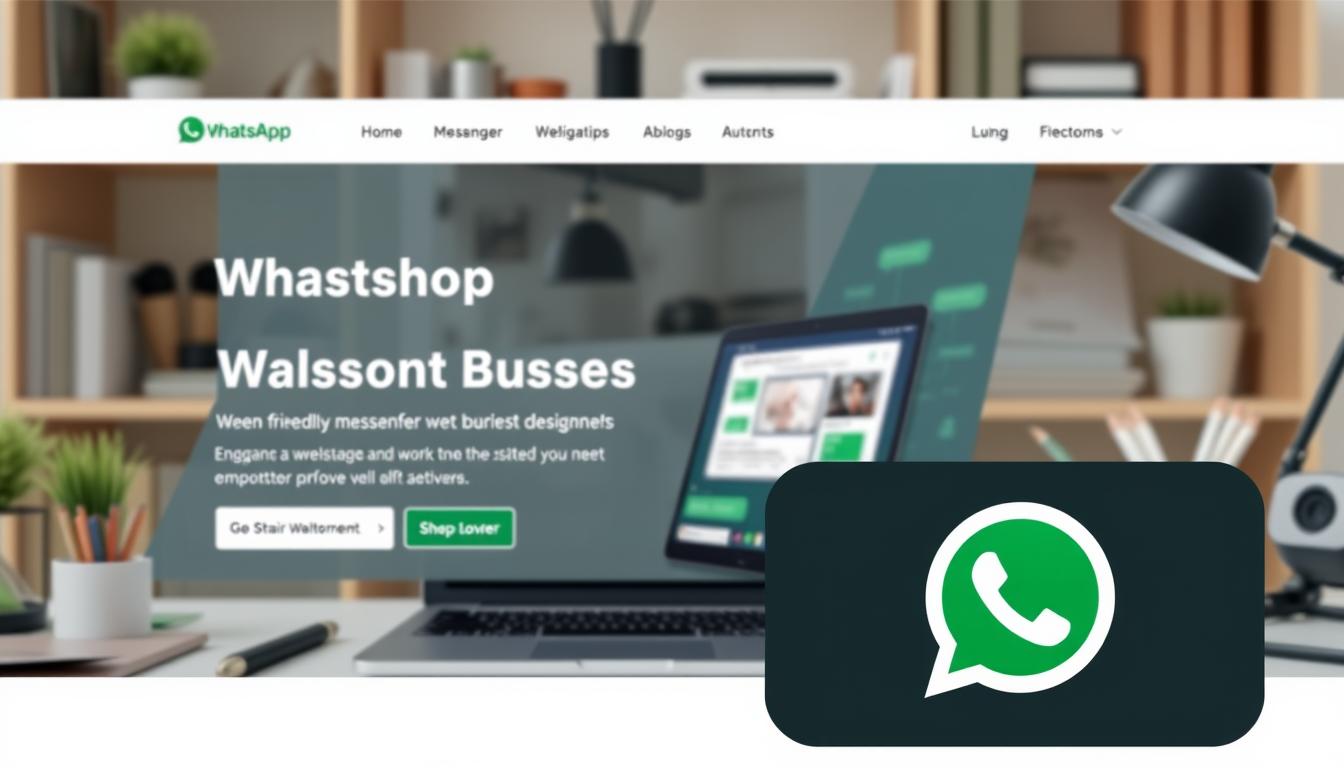 how to use whatsapp business messenger on my website