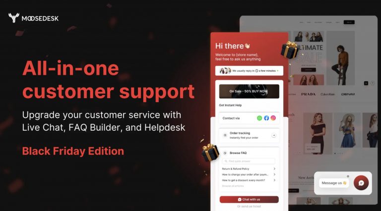 Moose is a all in one customer support application on whatsapp. It's a screenshoot.