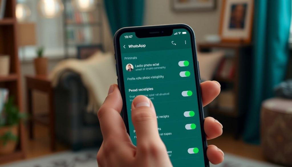user experience with privacy settings in WhatsApp Normal